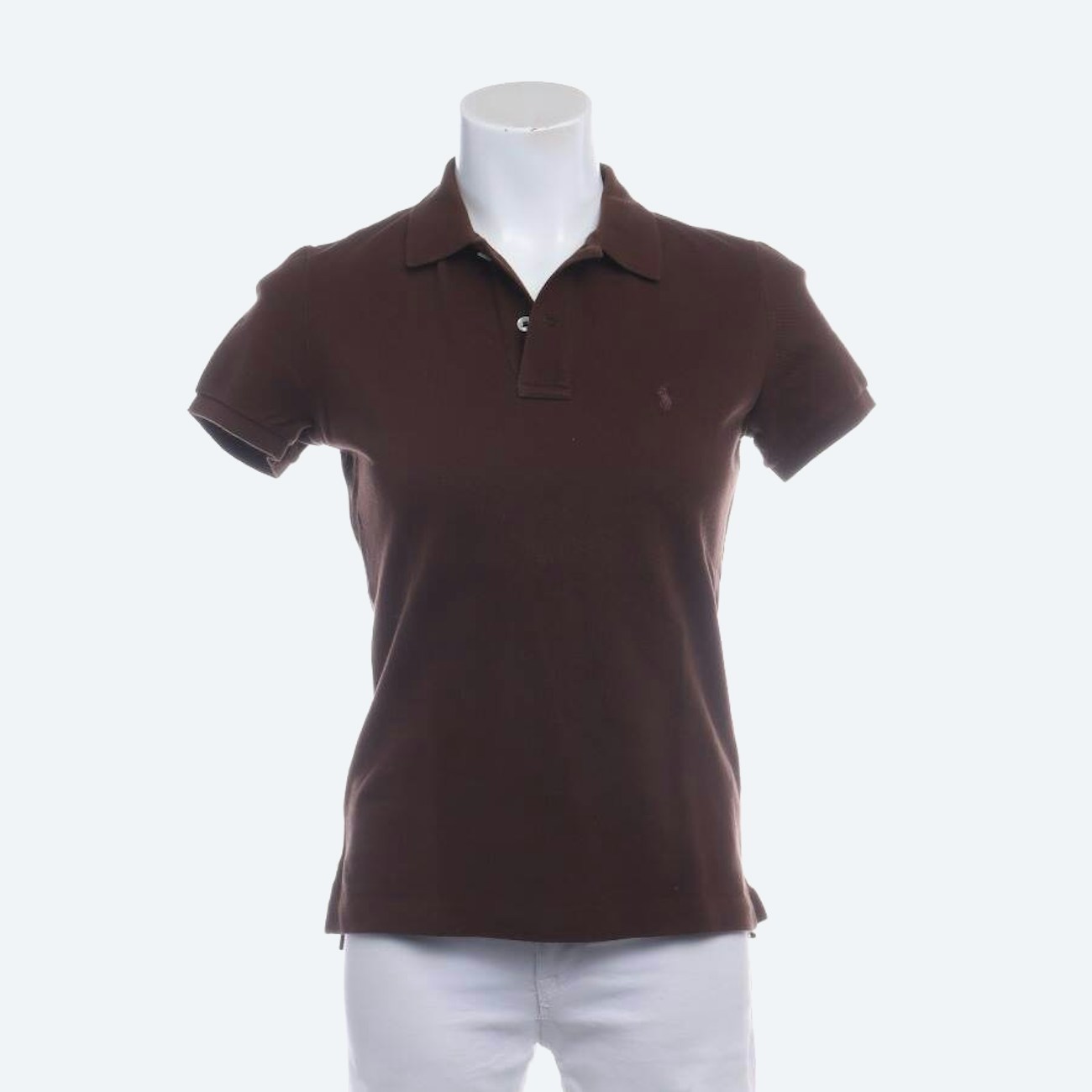 Image 1 of Polo Shirt M Dark Brown in color Brown | Vite EnVogue