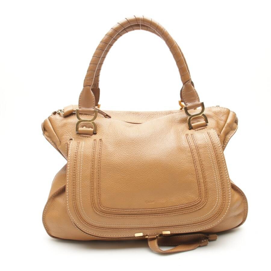 Image 1 of Marcie Tote Bag Large Shoulder Bag Camel in color Brown | Vite EnVogue