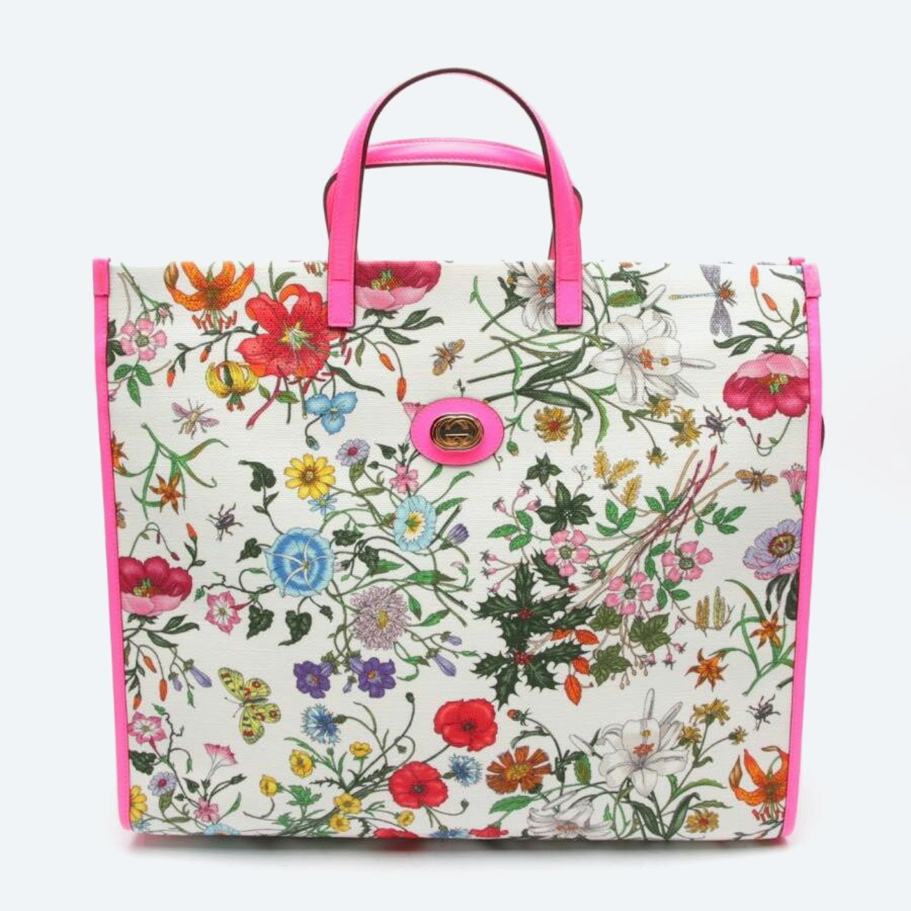 Image 1 of Large Flora Tote Bag Handbag Multicolored in color Multicolored | Vite EnVogue