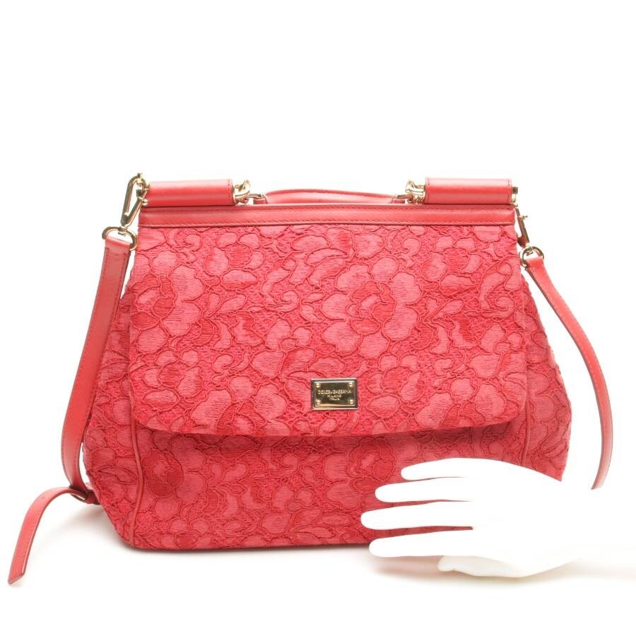 Image 4 of Miss Sicily Lace Handbag Red in color Red | Vite EnVogue