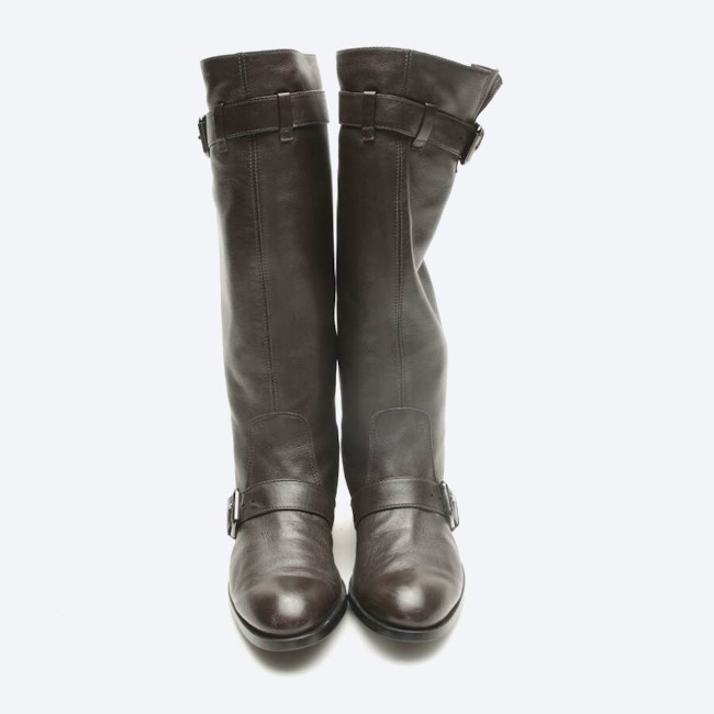 Image 2 of Boots EUR 37.5 Dark Brown in color Brown | Vite EnVogue