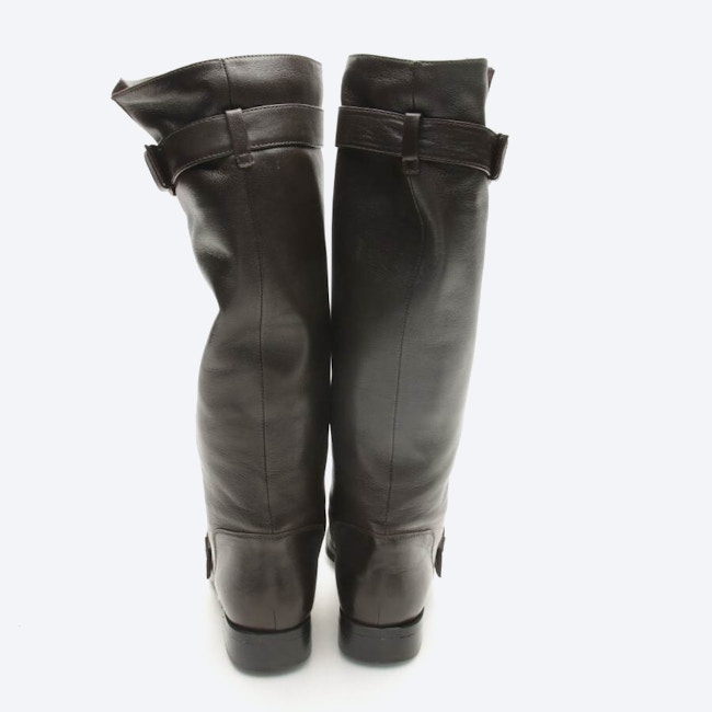 Image 3 of Boots EUR 37.5 Dark Brown in color Brown | Vite EnVogue