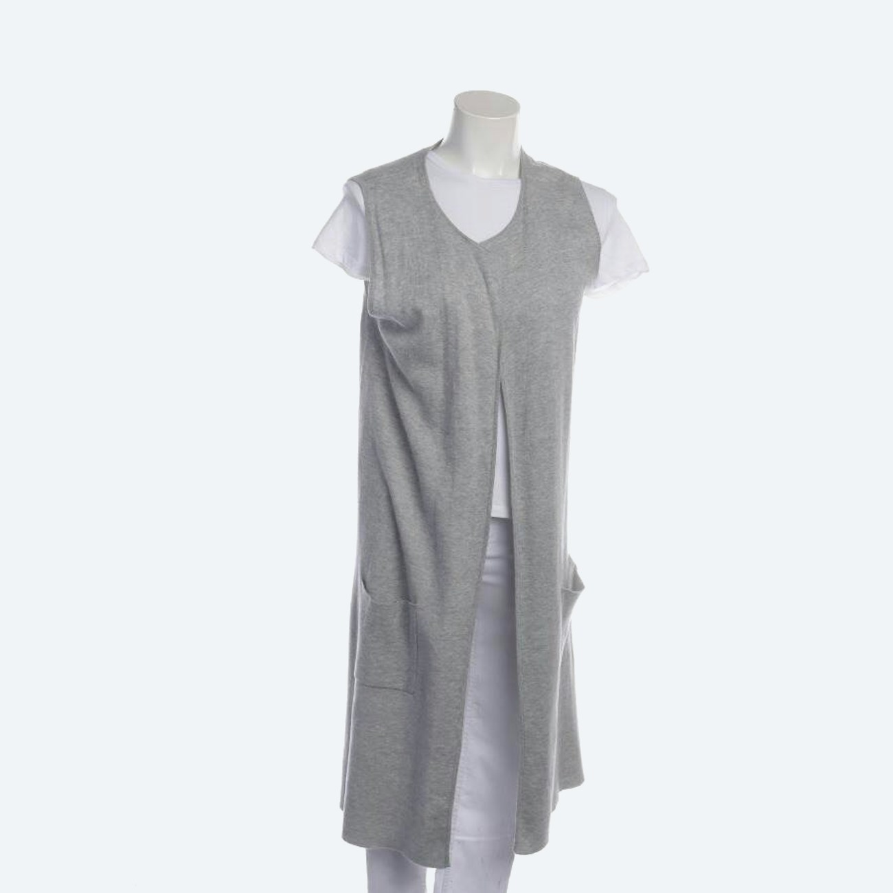 Image 1 of Vest 38 Light Gray in color Gray | Vite EnVogue