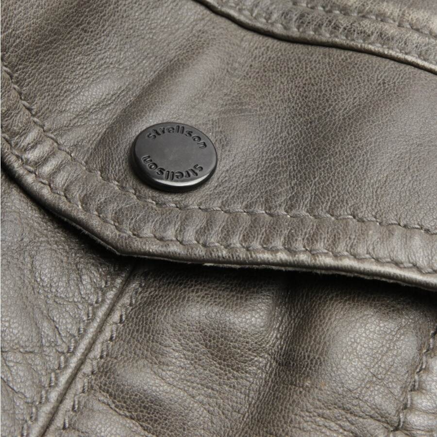 Image 4 of Leather Jacket 48 Gray in color Gray | Vite EnVogue