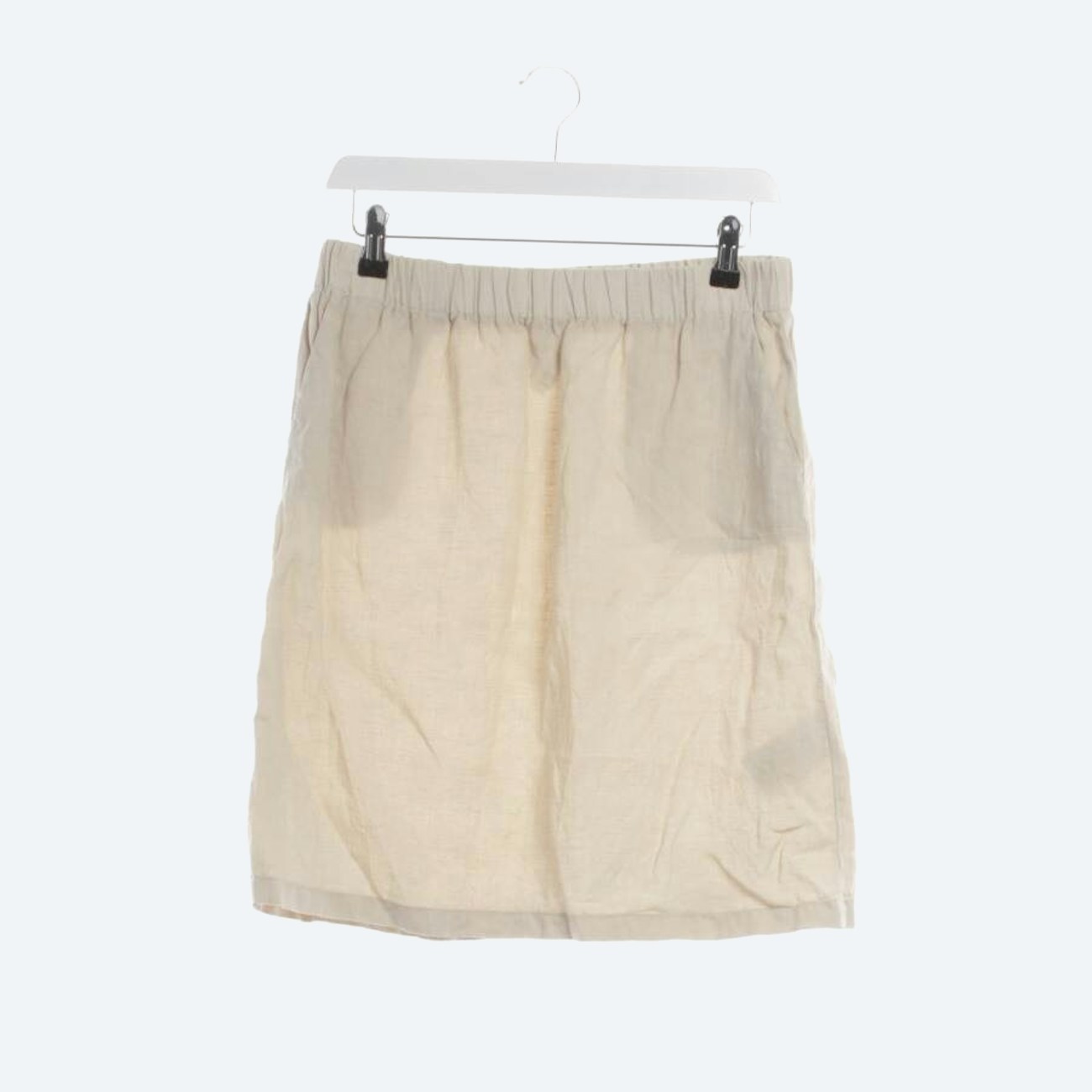 Image 1 of Linen Skirt 36 Cream in color White | Vite EnVogue
