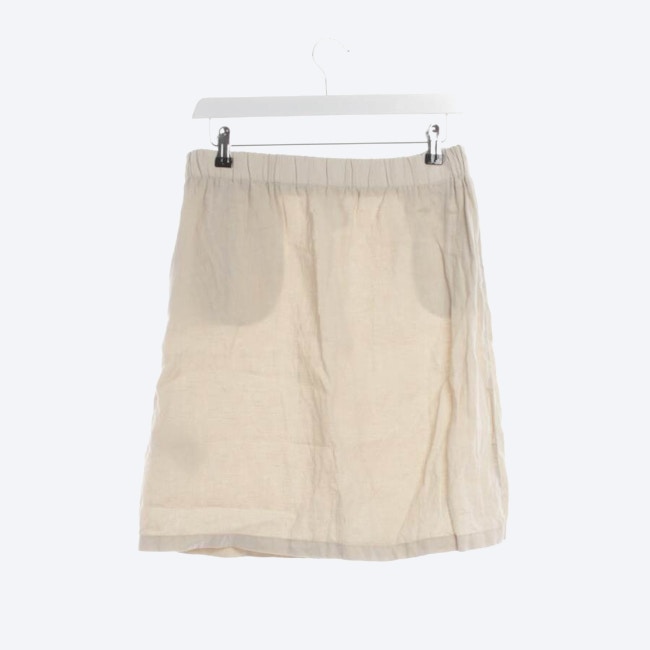 Image 2 of Linen Skirt 36 Cream in color White | Vite EnVogue