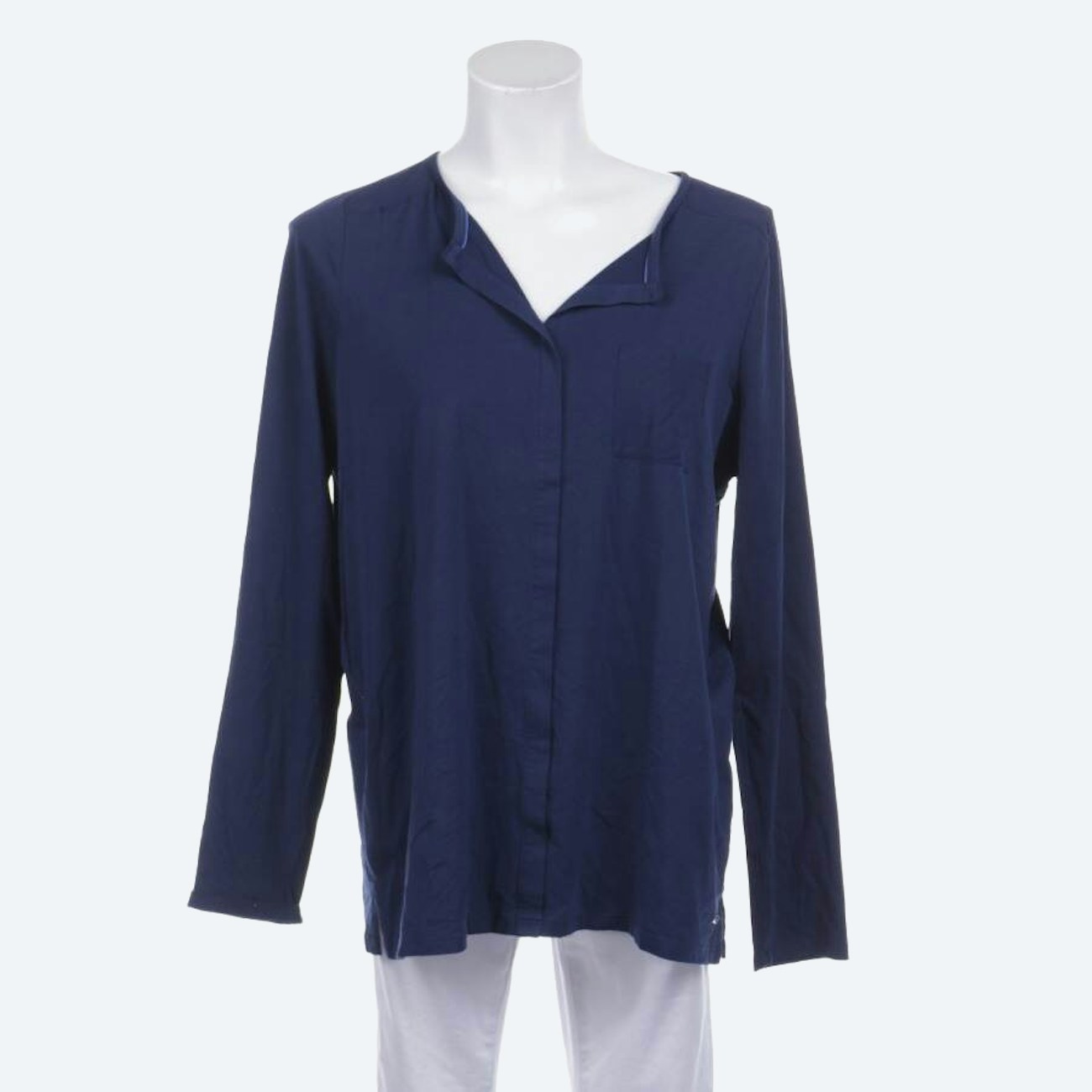 Image 1 of Shirt Blouse L Navy in color Blue | Vite EnVogue