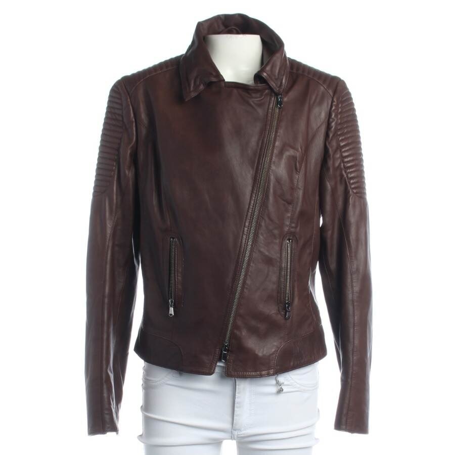 Image 1 of LeatherJacket 42 Brown in color Brown | Vite EnVogue