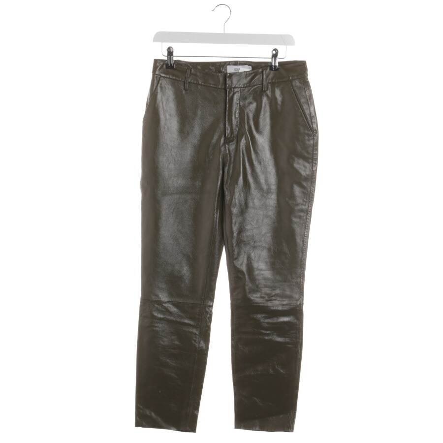 Image 1 of Leather Pants W26 Green in color Green | Vite EnVogue