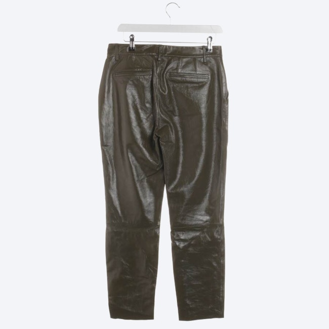 Image 2 of Leather Pants W26 Green in color Green | Vite EnVogue