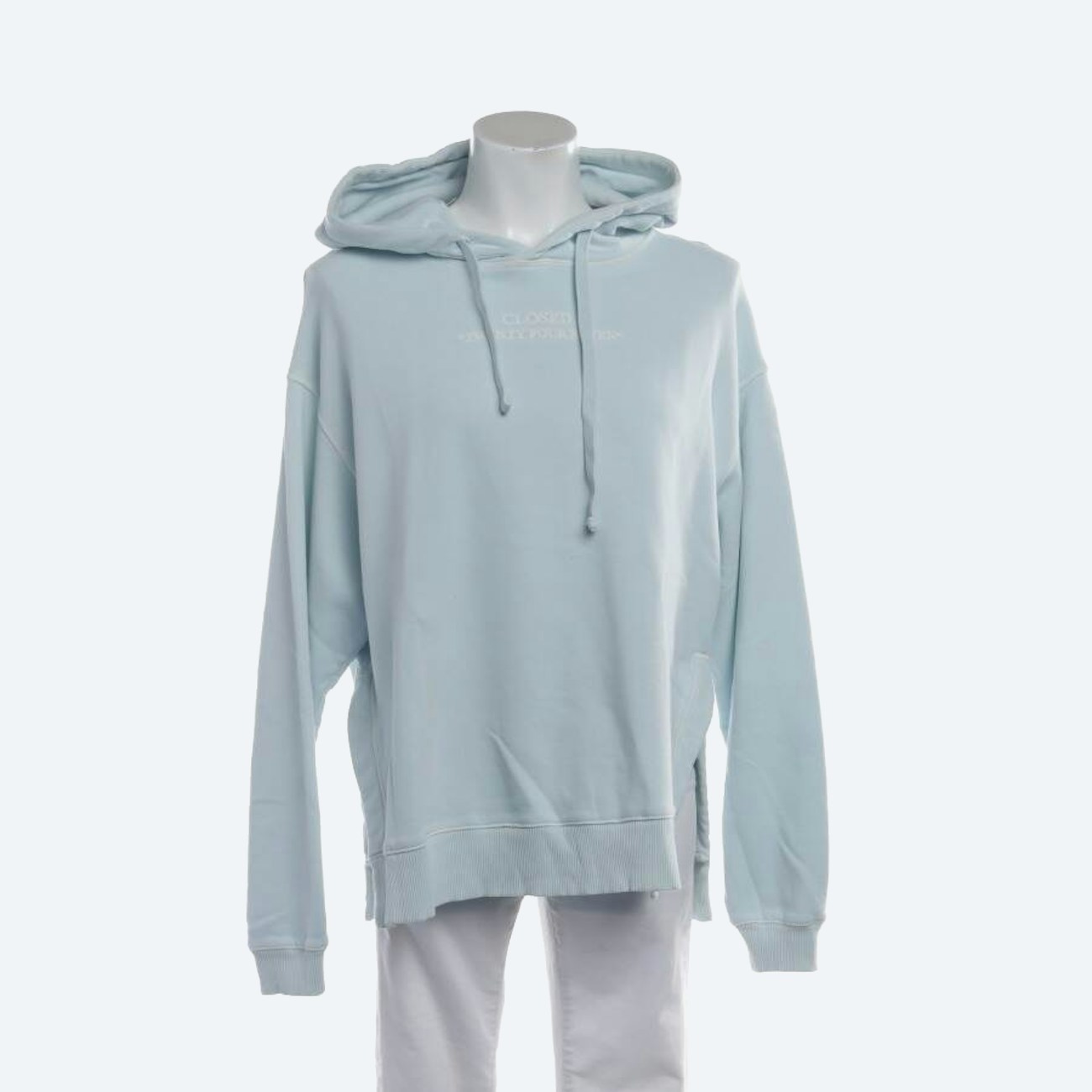Image 1 of Hooded Sweatshirt XS Light Blue in color Blue | Vite EnVogue
