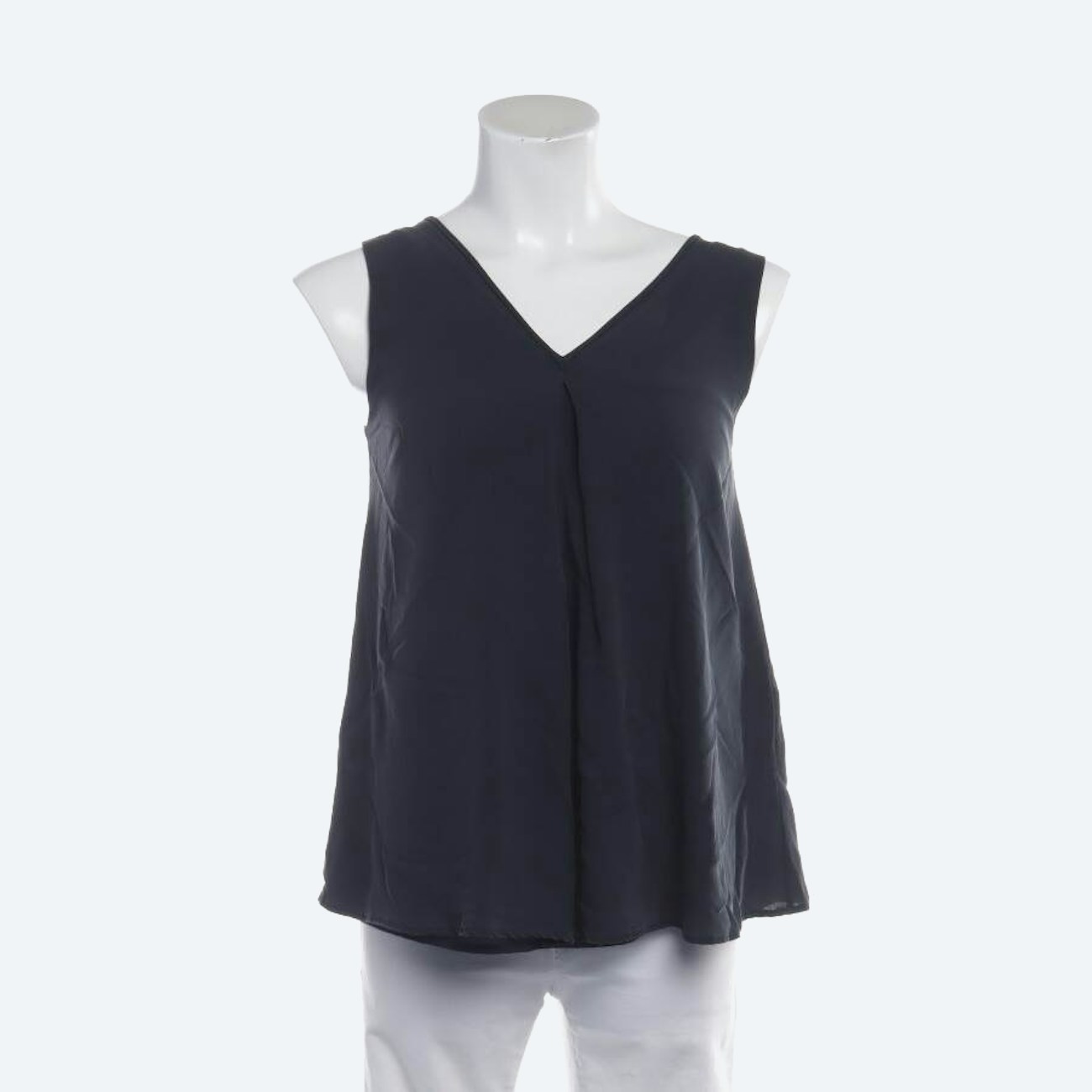 Image 1 of Silk Top S Navy in color Blue | Vite EnVogue
