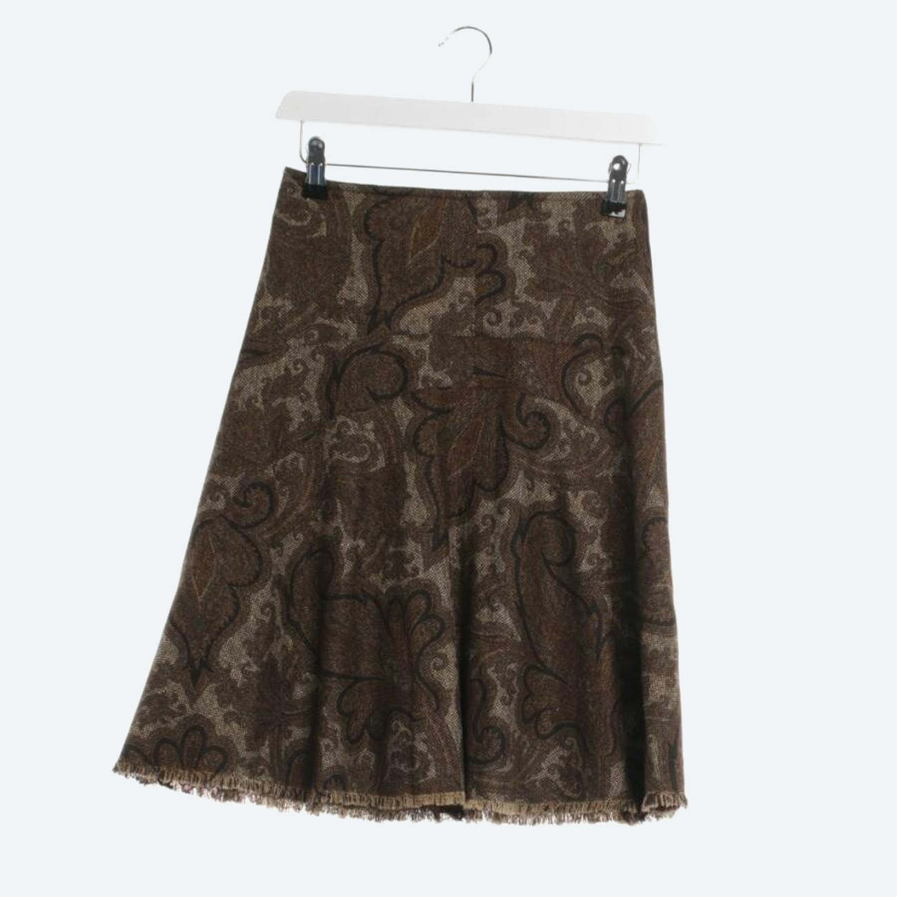 Image 1 of Skirt 34 Brown in color Brown | Vite EnVogue