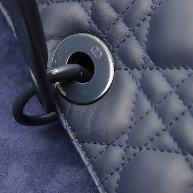 Image 7 of Lady Dior Handbag Navy in color Blue | Vite EnVogue