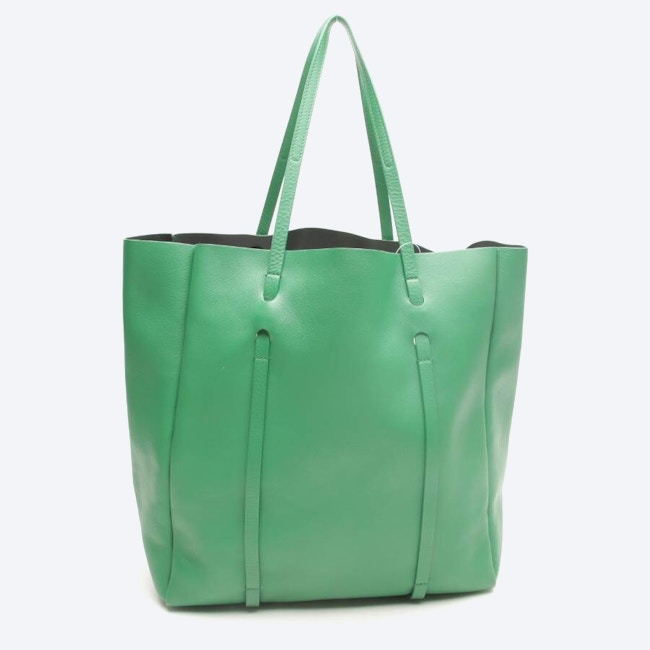 Image 2 of Plain Fleur Aniline Shopper Green in color Green | Vite EnVogue