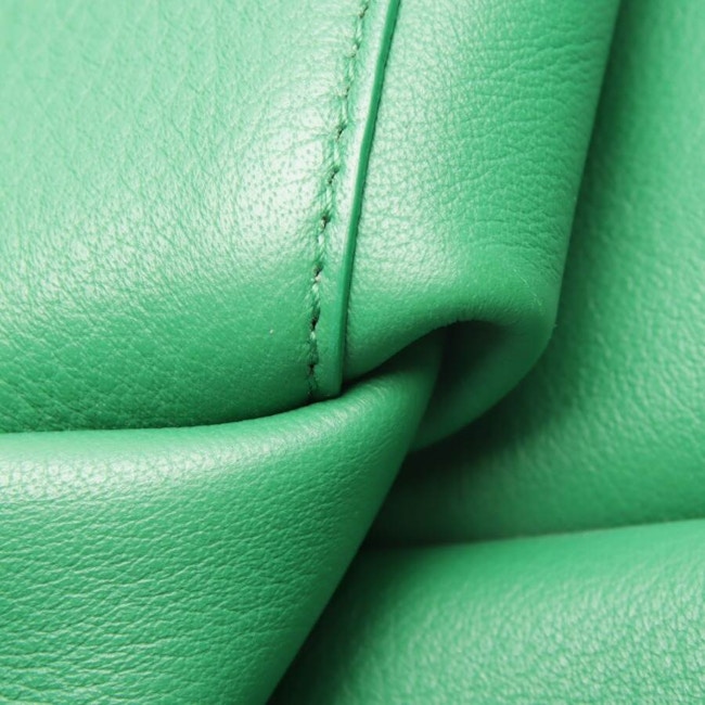 Image 8 of Plain Fleur Aniline Shopper Green in color Green | Vite EnVogue