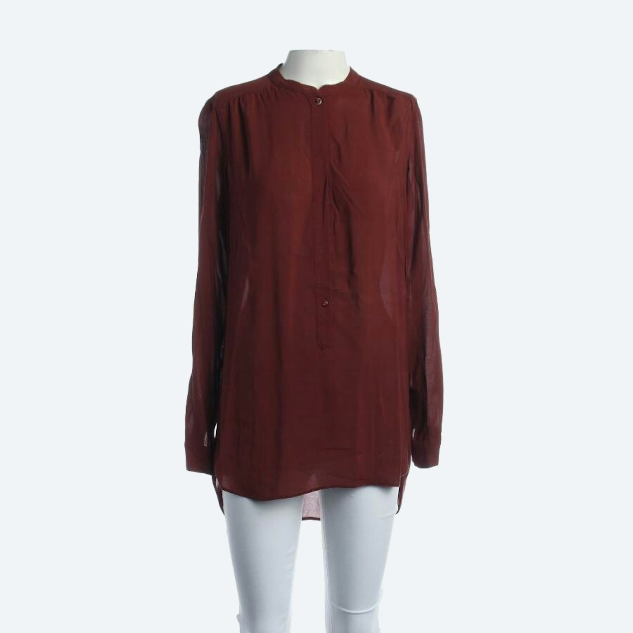 Image 1 of Shirt 36 Dark Brown in color Brown | Vite EnVogue