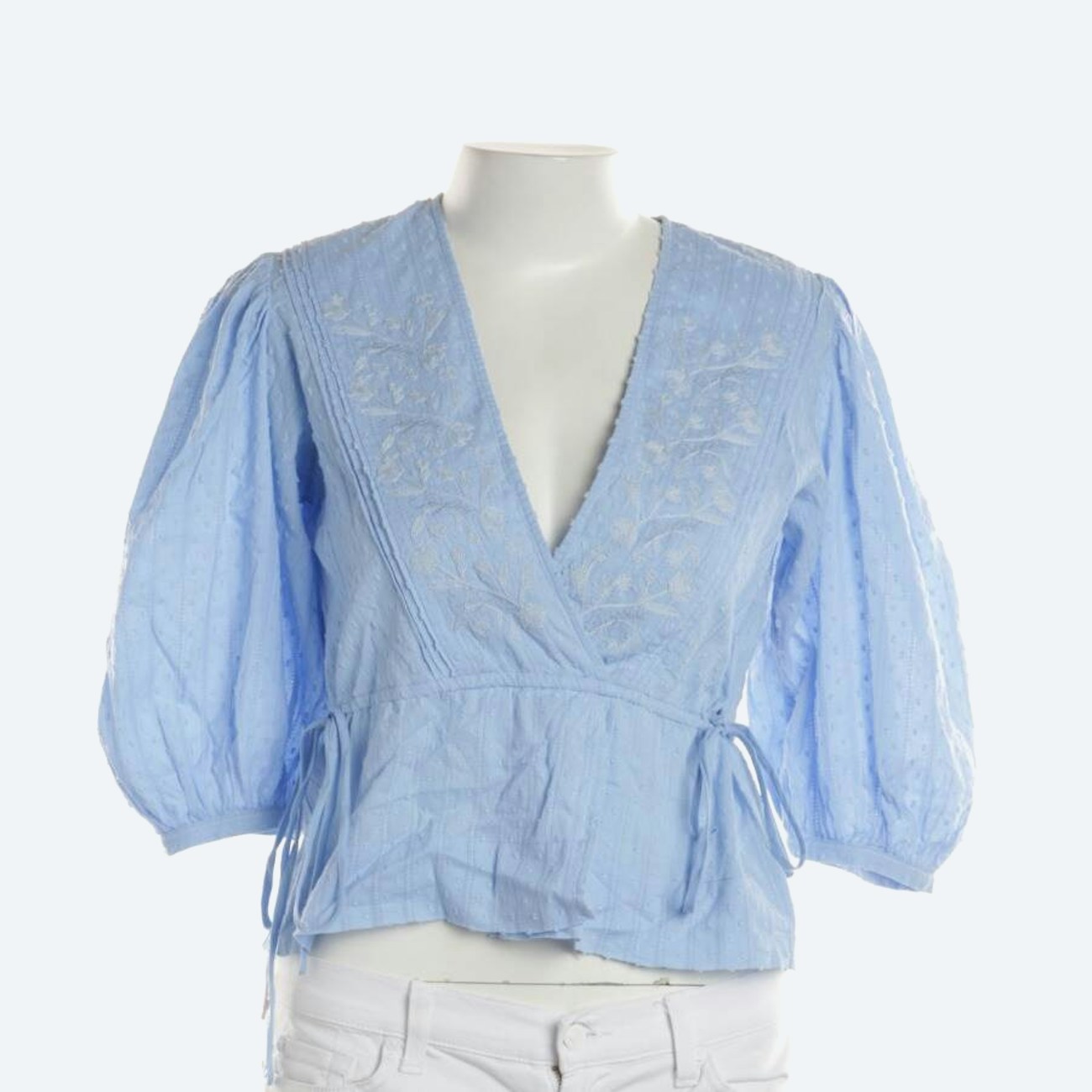 Image 1 of Shirt Blouse 34 Light Blue in color Blue | Vite EnVogue