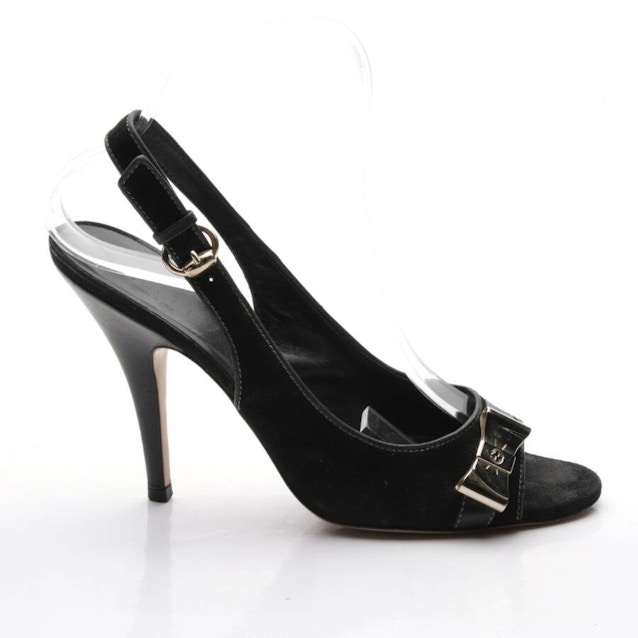 Heeled Sandals EUR38 Black | Vite EnVogue