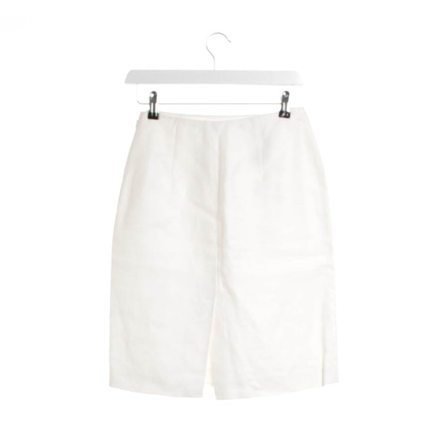 Image 2 of Linen Skirt 32 Cream in color White | Vite EnVogue