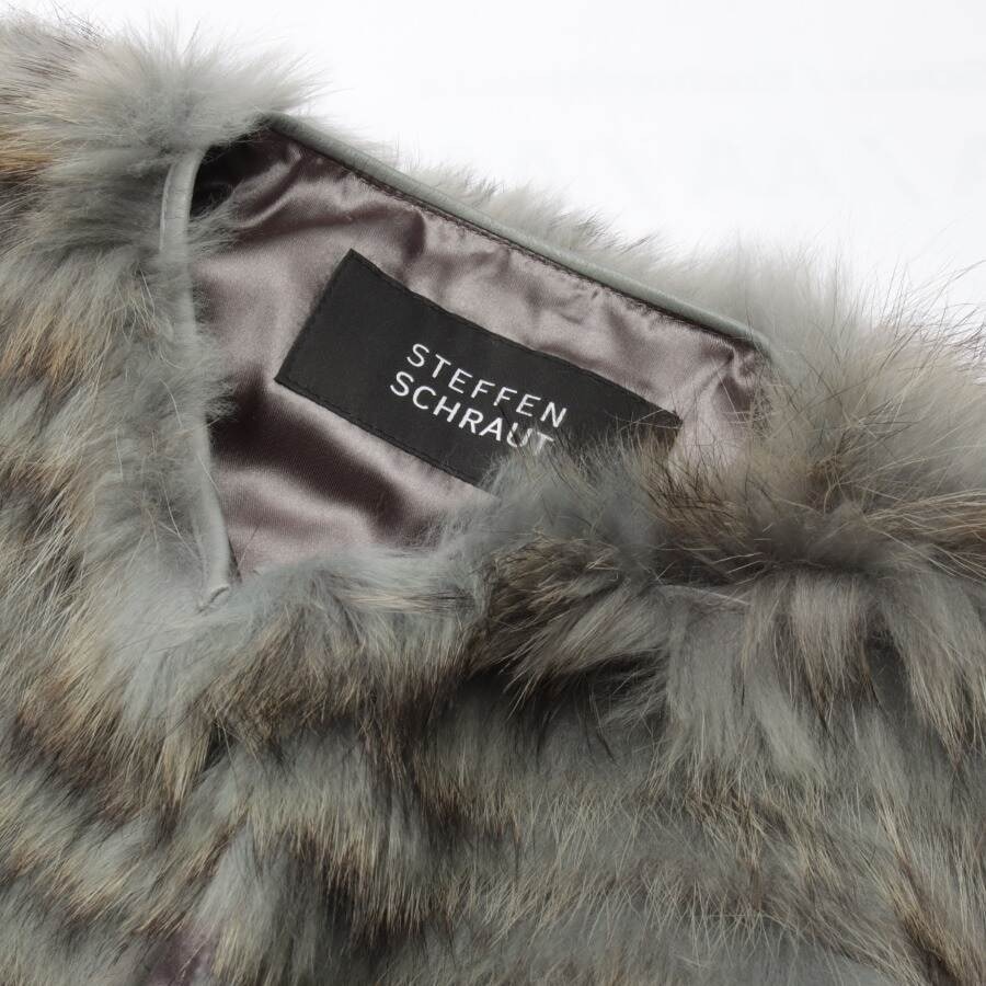 Image 3 of Fur Vest 36 Light Gray in color Gray | Vite EnVogue