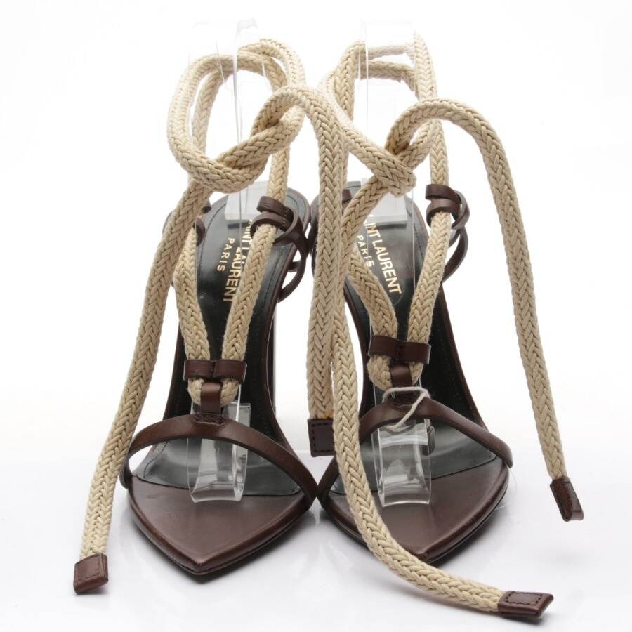 Image 2 of Heeled Sandals EUR38 Dark Brown in color Brown | Vite EnVogue