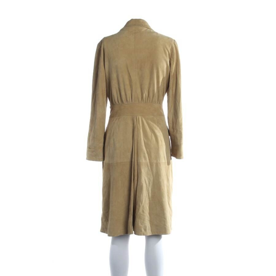 Image 2 of Leather Coat 38 Beige in color White | Vite EnVogue