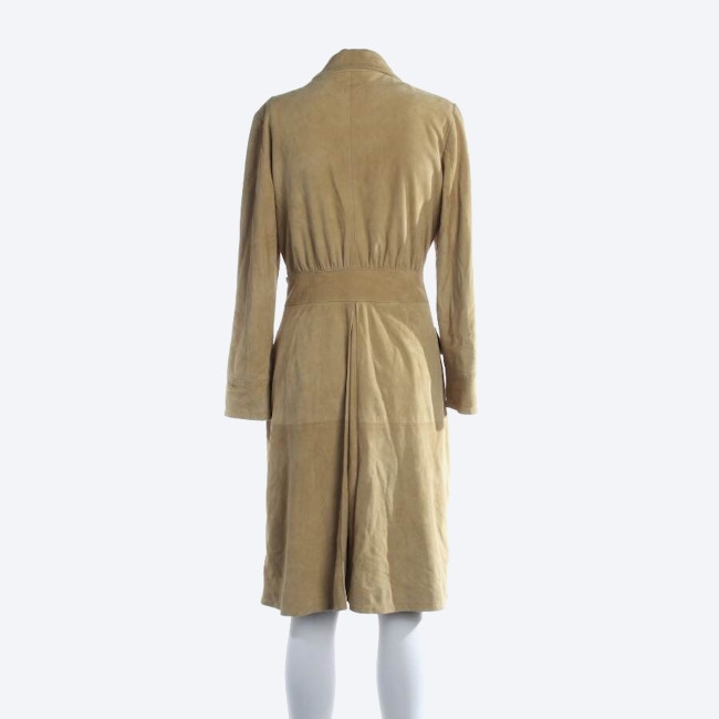 Image 2 of Leather Coat 38 Beige in color White | Vite EnVogue