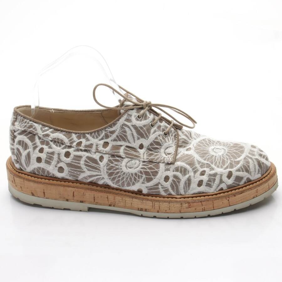 Image 1 of Lace-Up Shoes EUR 40.5 Beige in color White | Vite EnVogue