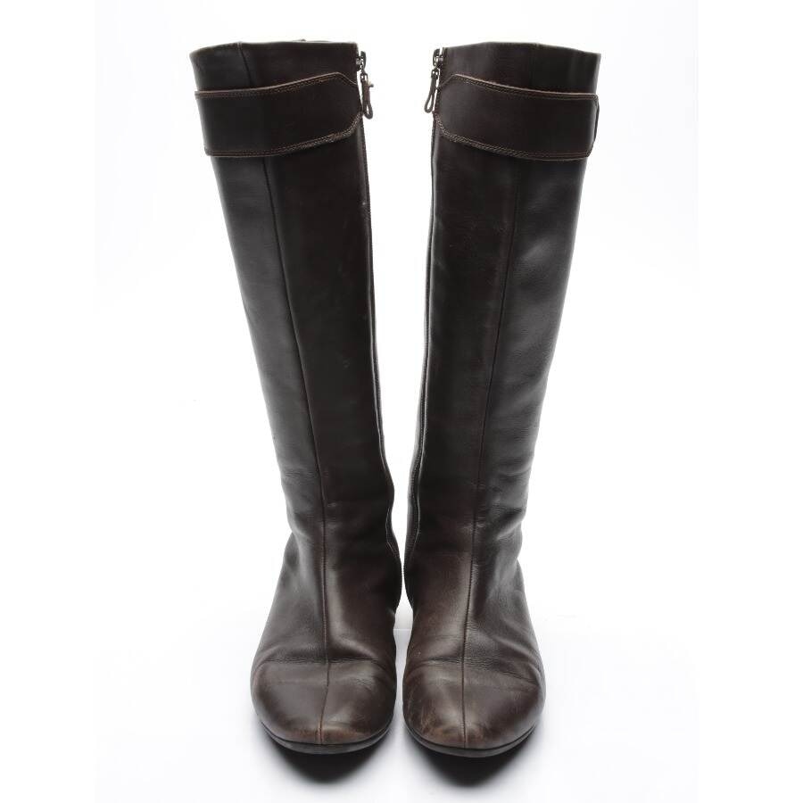 Image 2 of Boots EUR 38.5 Dark Brown in color Brown | Vite EnVogue