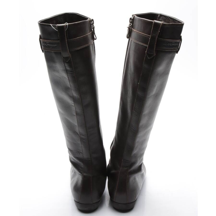 Image 3 of Boots EUR 38.5 Dark Brown in color Brown | Vite EnVogue