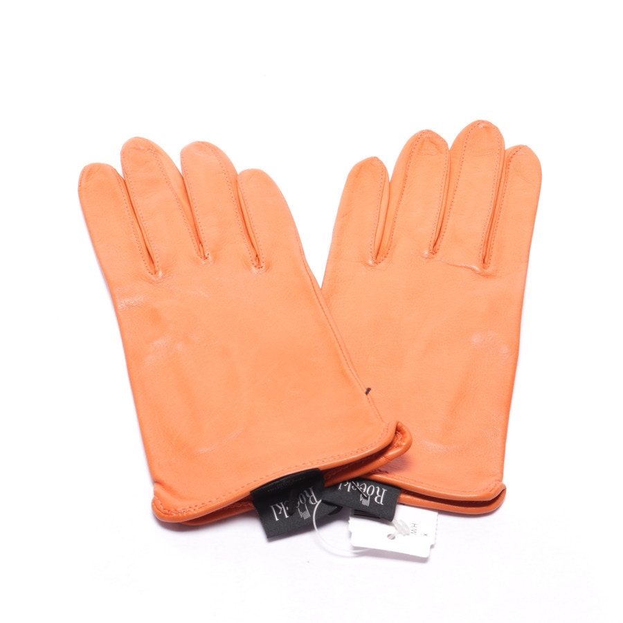 Image 1 of Leather Gloves Orange in color Orange | Vite EnVogue