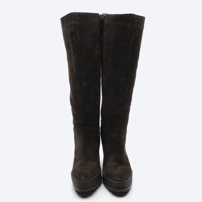 Image 2 of Boots EUR 41.5 Dark Brown in color Brown | Vite EnVogue