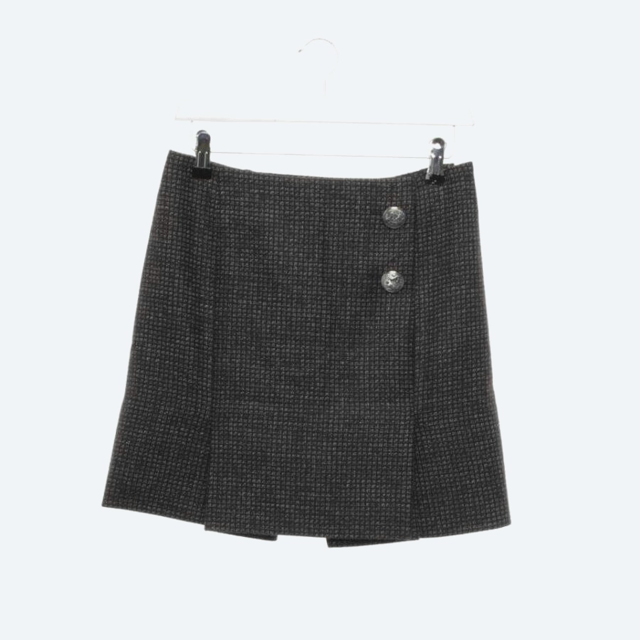 Image 1 of Mini Skirt 36 Dark Gray in color Gray | Vite EnVogue