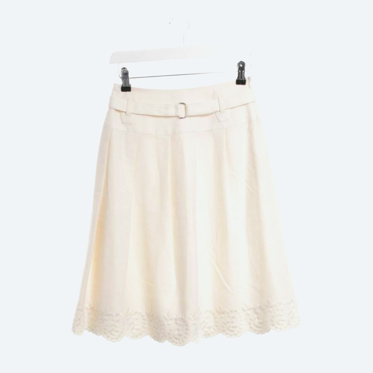 Image 1 of Wool Skirt 36 Cream in color White | Vite EnVogue