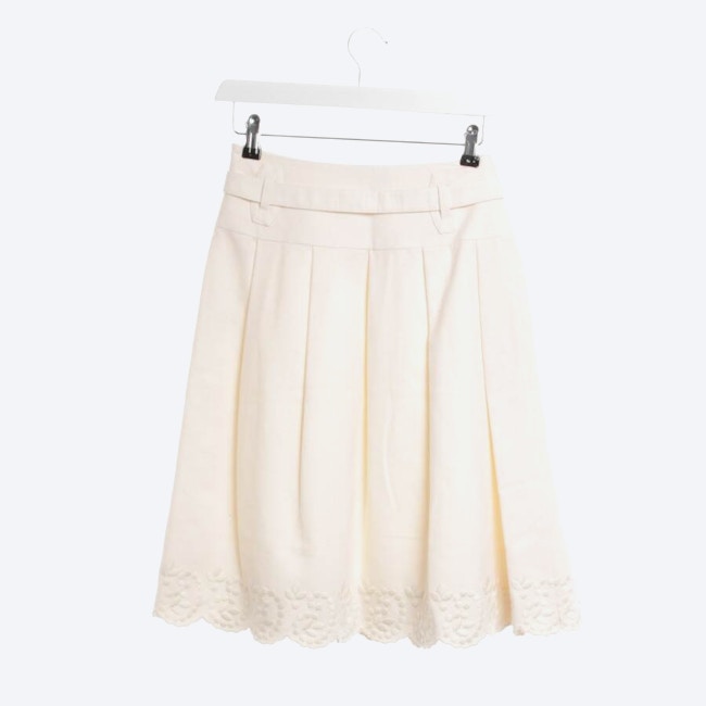 Image 2 of Wool Skirt 36 Cream in color White | Vite EnVogue