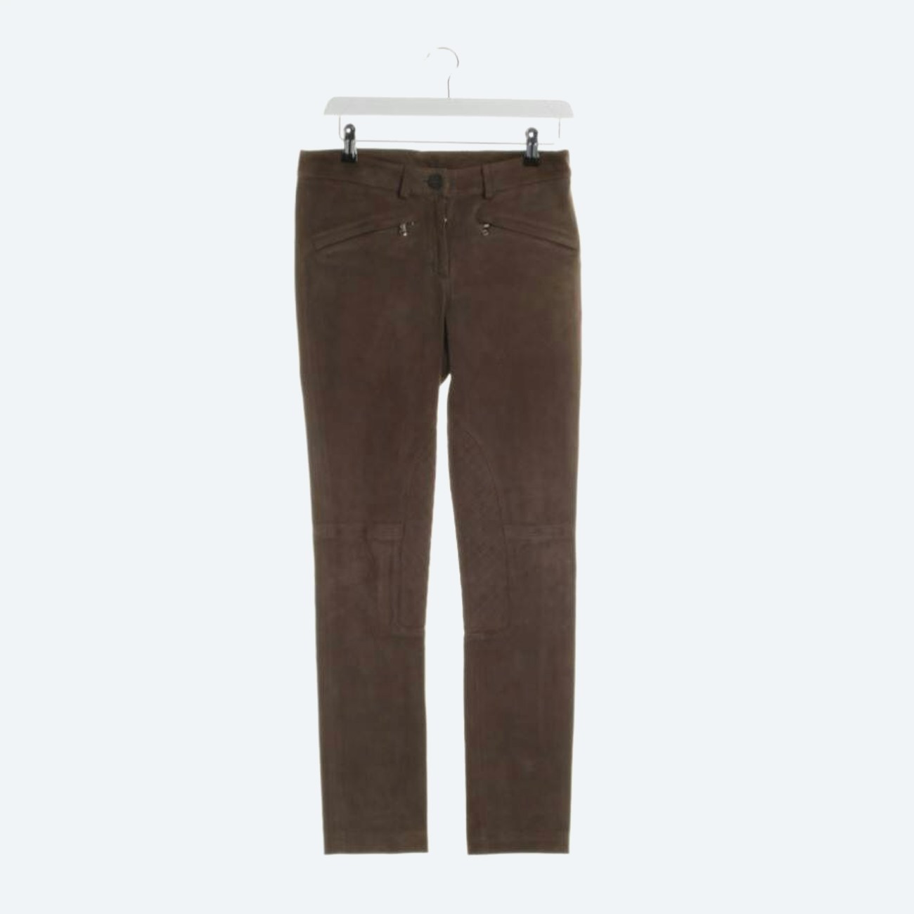 Image 1 of Leather Pants 34 Brown in color Brown | Vite EnVogue