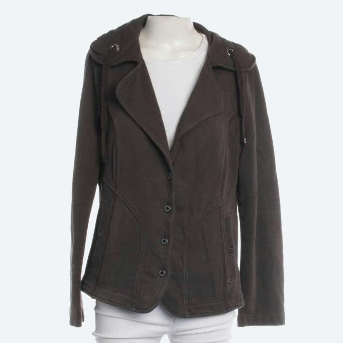 Image 1 of Sweat Jacket 40 Dark Brown in color Brown | Vite EnVogue