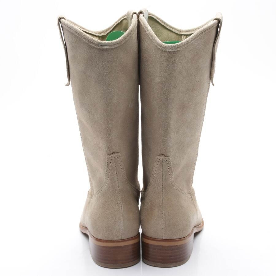 Image 3 of Overknee Boots EUR 37.5 Beige in color White | Vite EnVogue