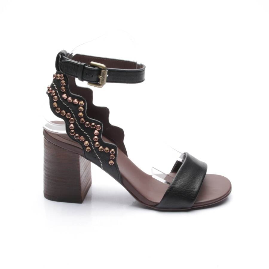 Image 1 of Heeled Sandals EUR 36.5 Black in color Black | Vite EnVogue