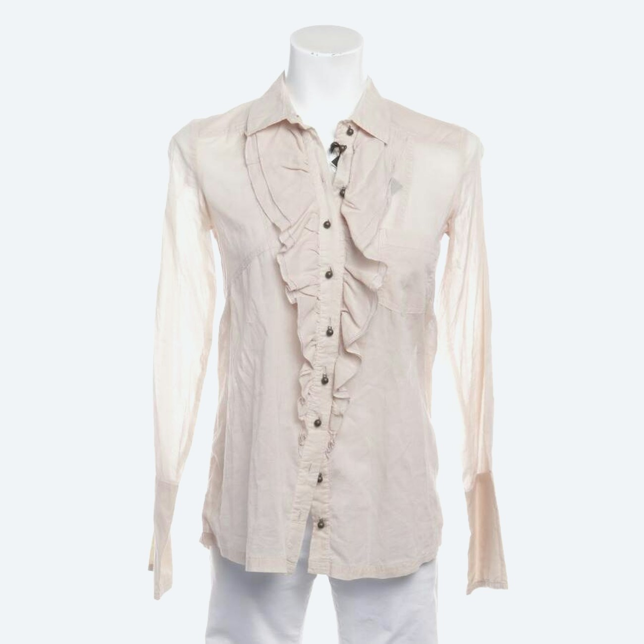 Image 1 of Shirt 34 Beige in color White | Vite EnVogue