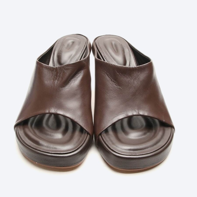 Image 2 of Heeled Sandals EUR 40 Dark Brown in color Brown | Vite EnVogue