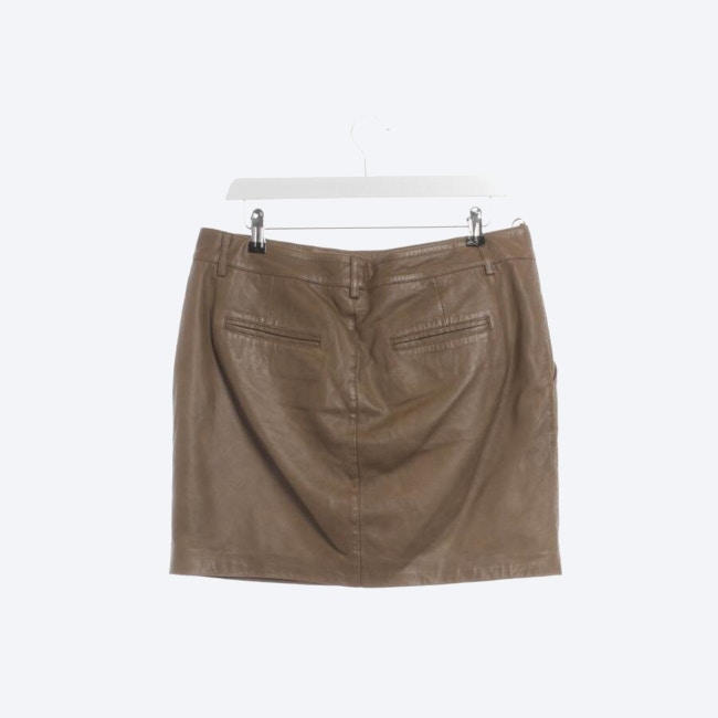 Image 2 of Leather Skirt 38 Camel in color Brown | Vite EnVogue