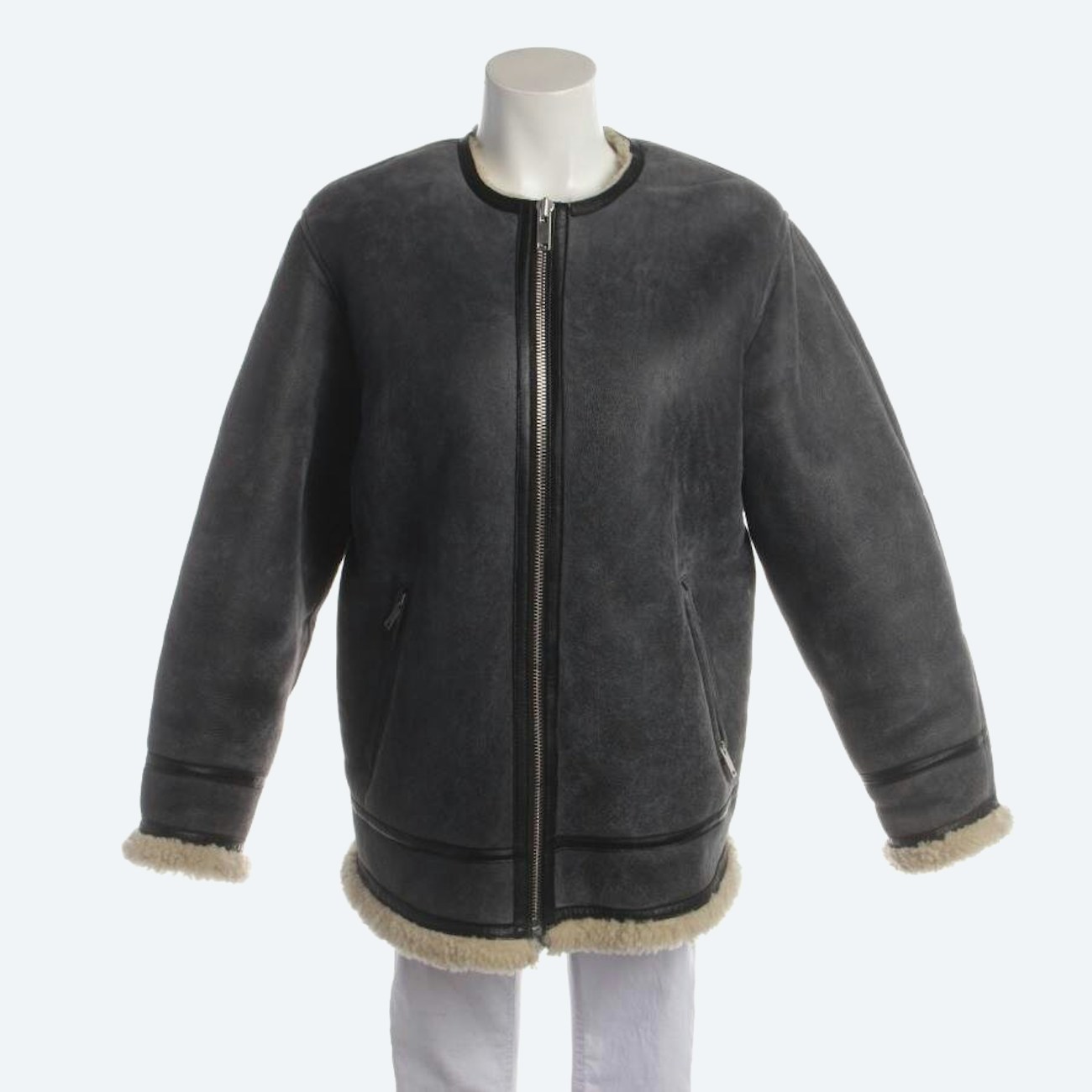 Image 1 of Sheepskin Jacket 34 Gray in color Gray | Vite EnVogue