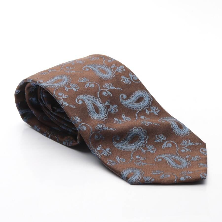 Image 1 of Silk Tie Dark Brown in color Brown | Vite EnVogue