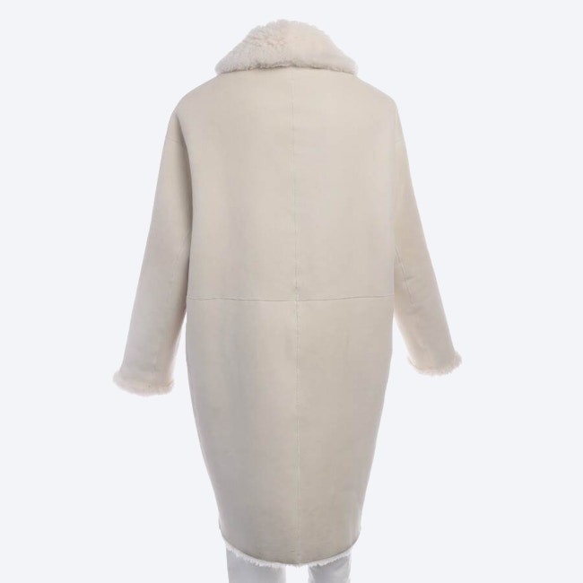 Image 2 of Leather Coat L White in color White | Vite EnVogue
