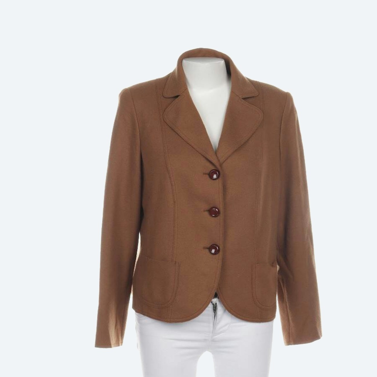 Image 1 of Wool Blazer 46 Brown in color Brown | Vite EnVogue