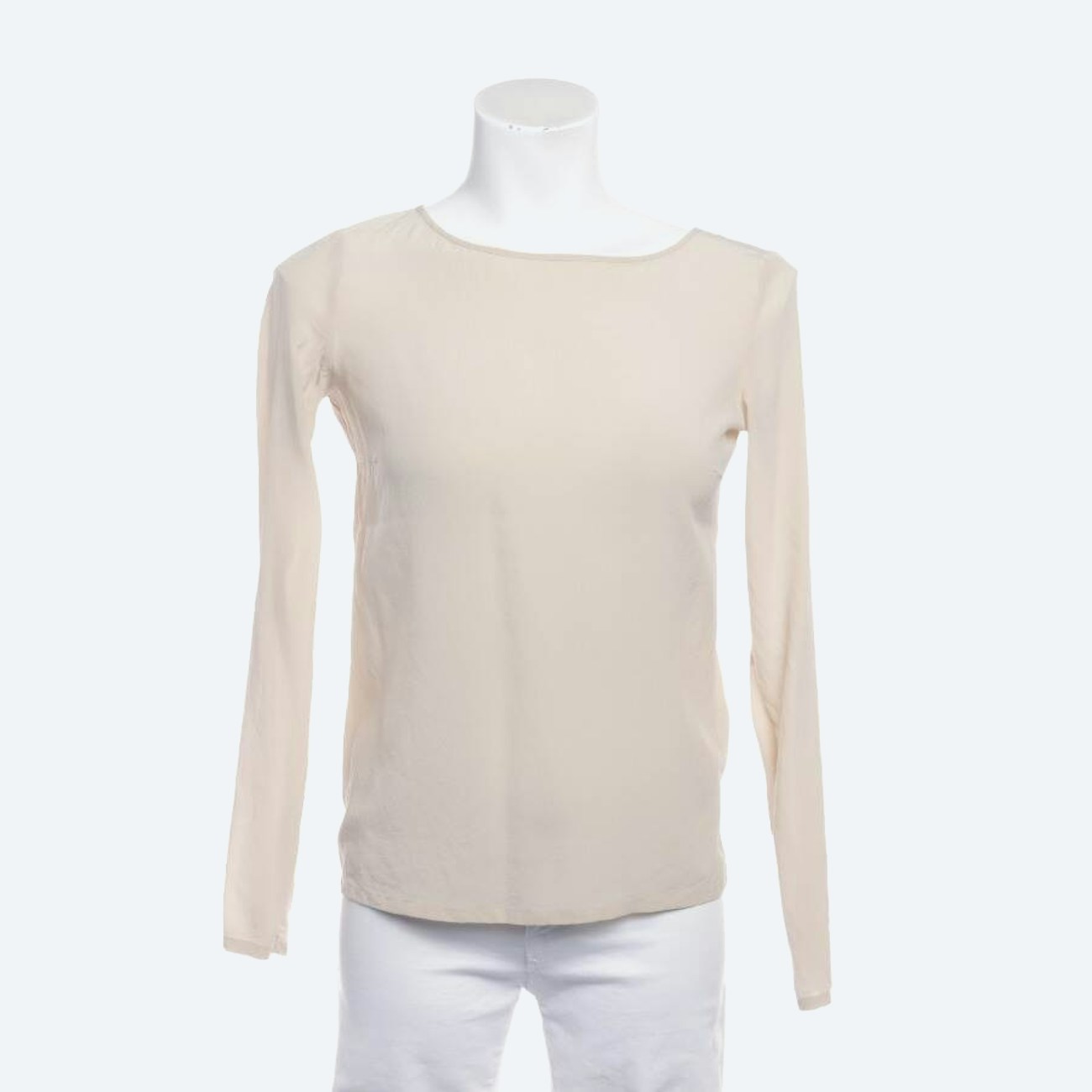Image 1 of Silk Blouse 34 Beige in color White | Vite EnVogue