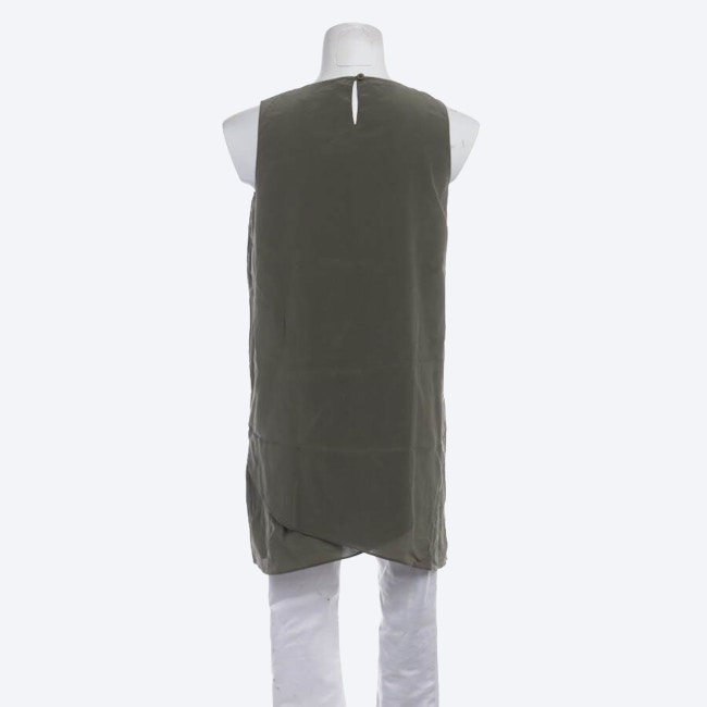 Image 2 of Silk Top 38 Olive Green in color Green | Vite EnVogue