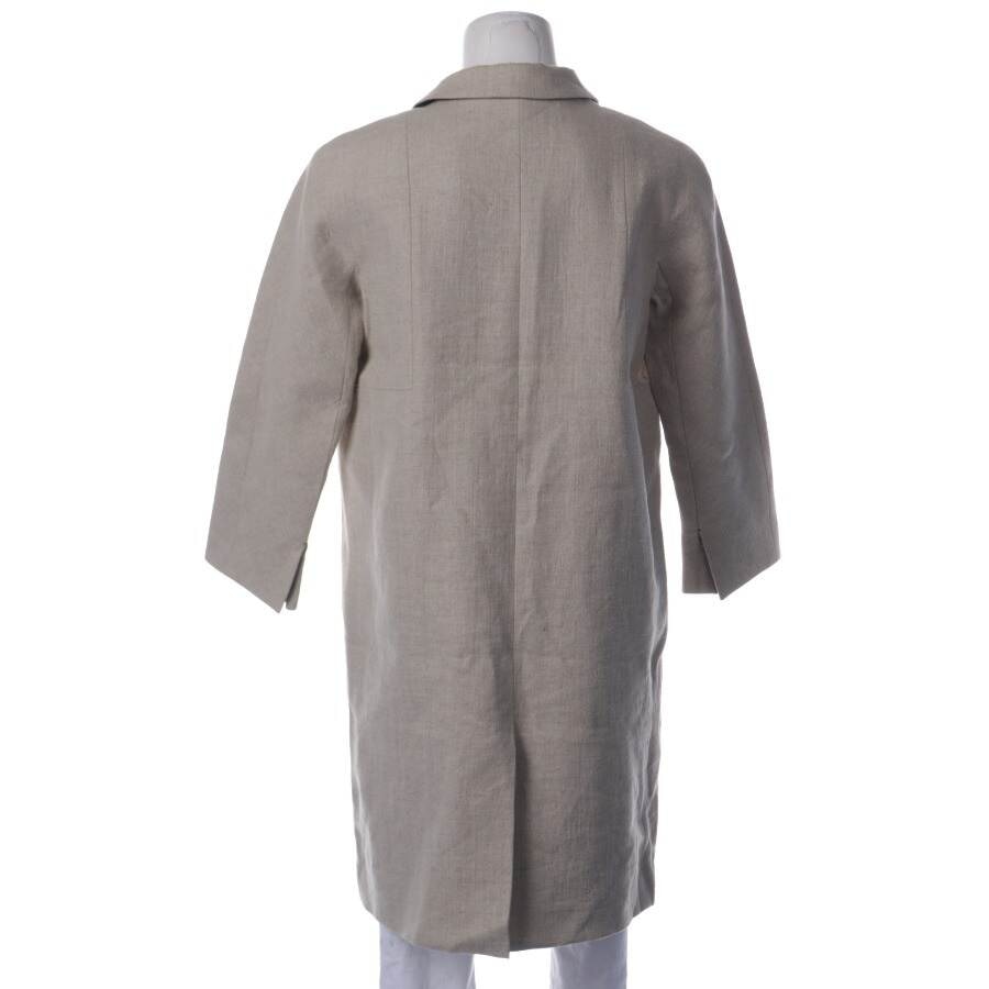 Image 2 of Linen Coat 38 Beige in color White | Vite EnVogue
